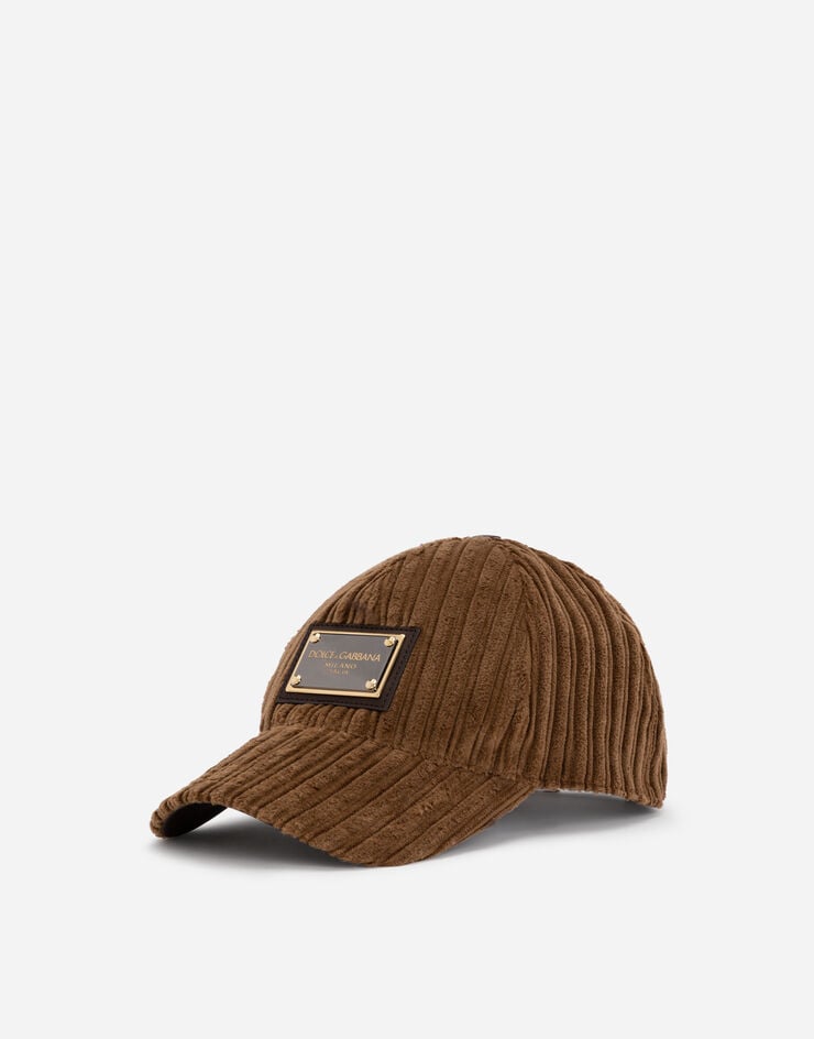 Dolce & Gabbana Corduroy baseball cap Brown GH590AFRVBD