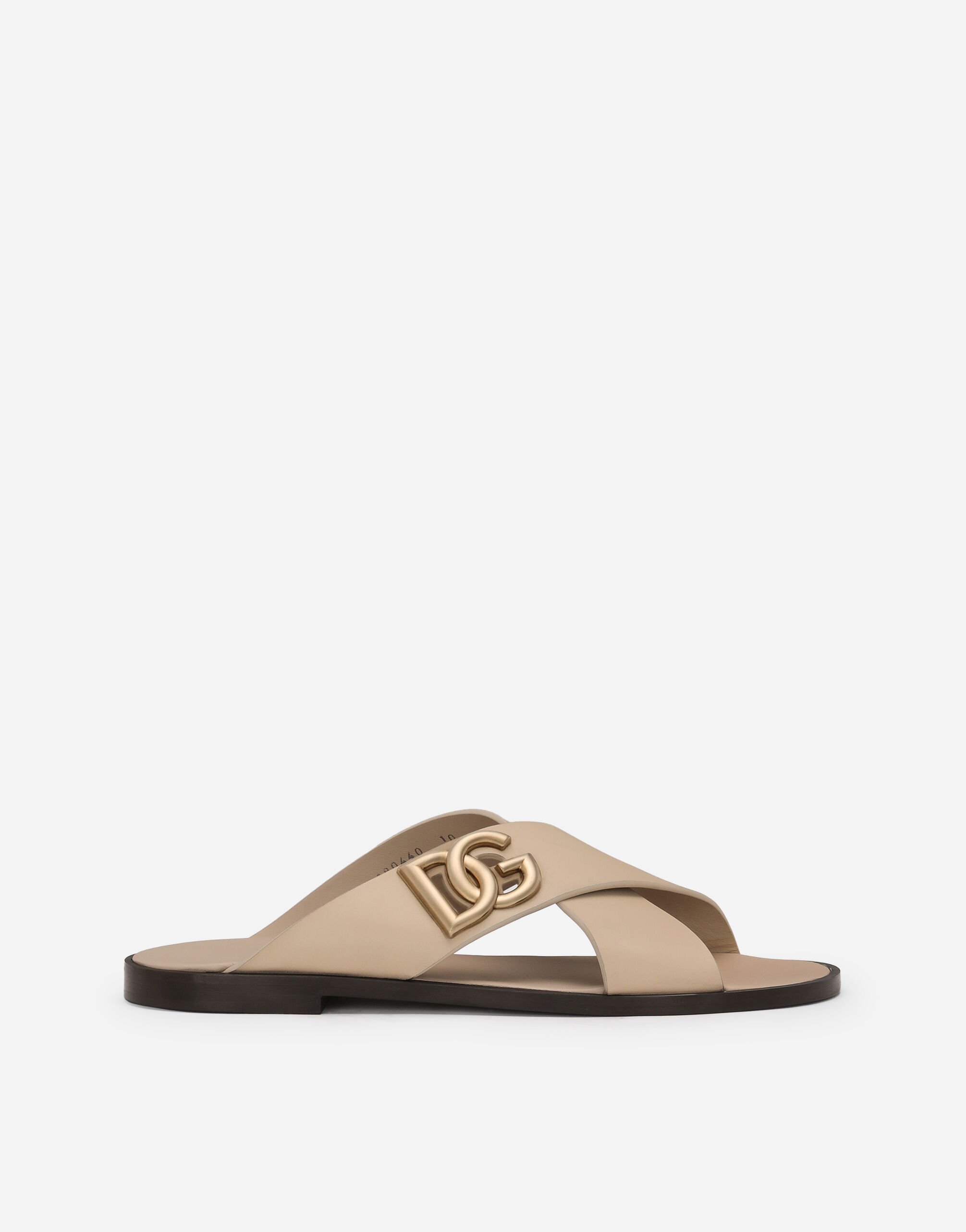 Dolce & Gabbana Calfskin sandals Beige A10822A8034