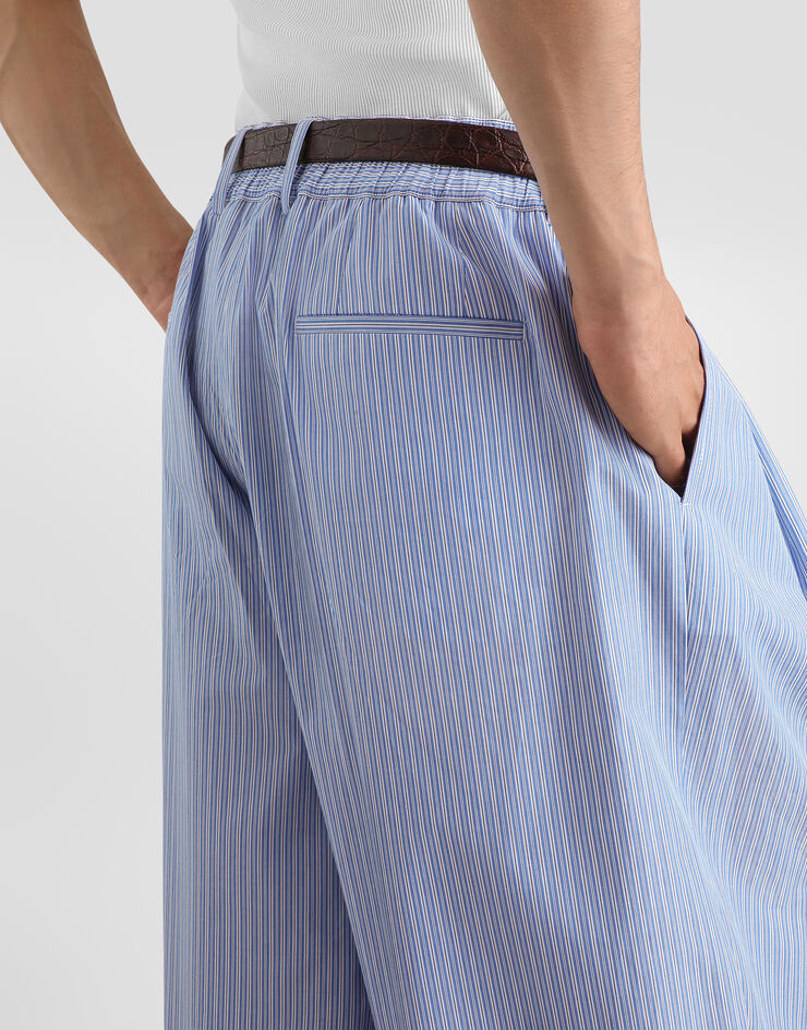 Dolce & Gabbana Pantalon de jogging en coton à rayures Multicolor GP228TFR54O