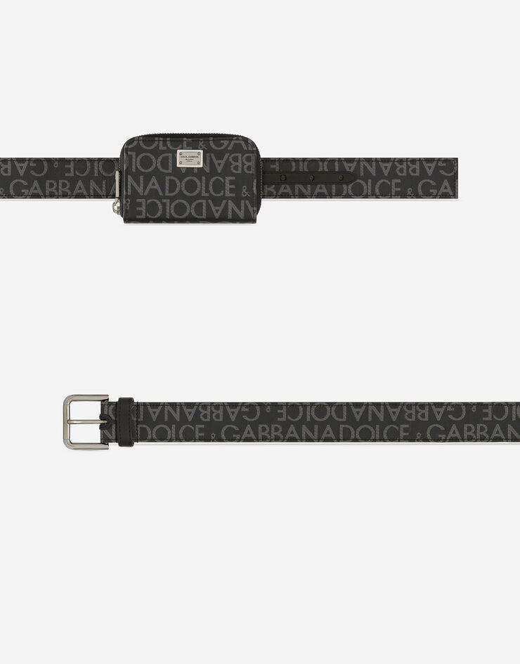 Dolce & Gabbana حزام جاكار مطلي متعدد الاستخدامات مطبعة BC4860AJ705