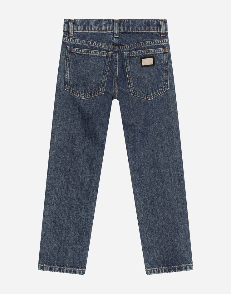 Dolce & Gabbana 5-Pocket-Jeans aus Denim Blau L42F59LDC25