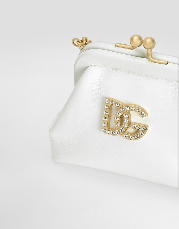 Dolce & Gabbana Nappa calfskin shoulder bag Dolce & Gabbana Nappa calfskin shoulder bag White EB0007A1065