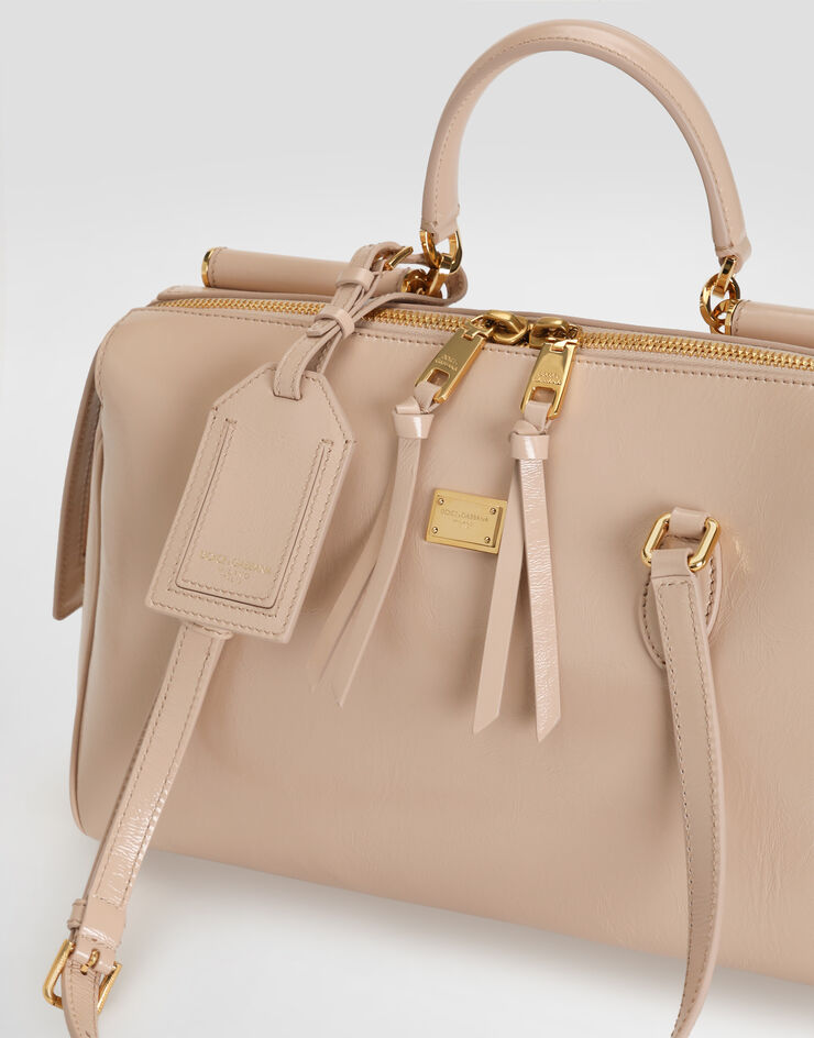 Dolce & Gabbana Medium Vittoria calfskin handbag Pink BB7844AZ000