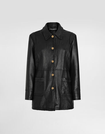 Dolce & Gabbana Vintage lambskin jacket Black F0W3PLGDDEA