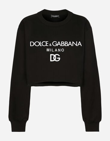 Dolce & Gabbana スウェットシャツ ジャージー ドルチェ＆ガッバーナプリント ホワイト F8T00ZG7H1Z