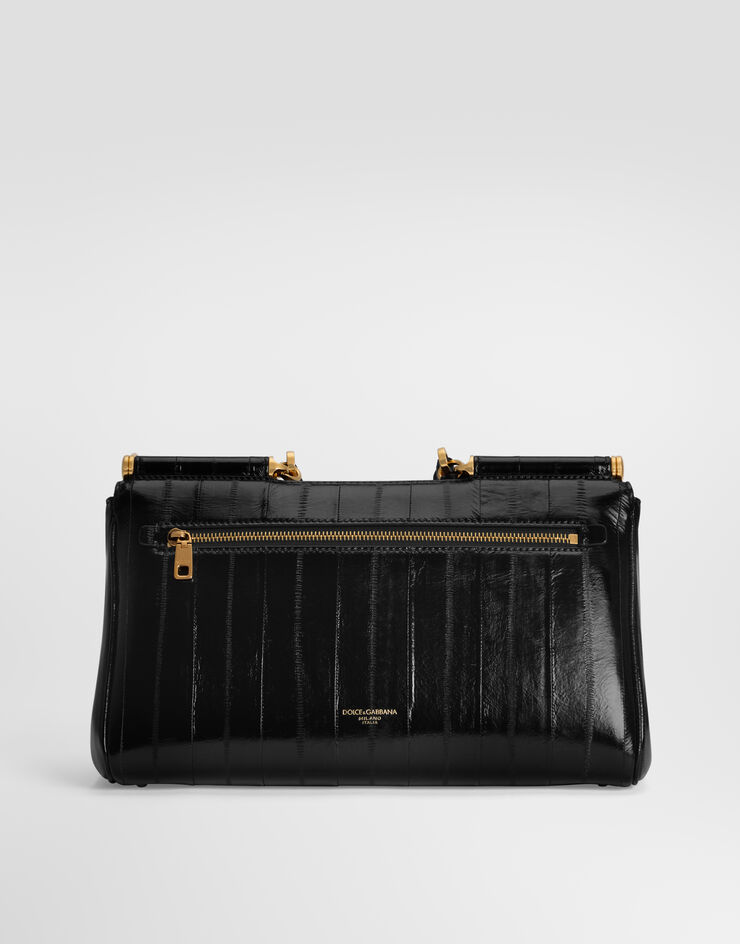 Dolce & Gabbana 핸드백 My Sicily 미디엄 뱀장어 가죽 소재 Dolce & Gabbana 핸드백 My Sicily 미디엄 뱀장어 가죽 소재 블랙 BB7782B8291