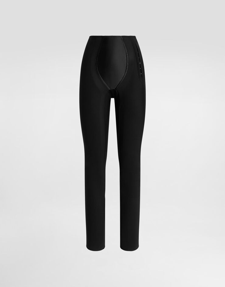 Dolce & Gabbana Stretch satin leggings Black FTCXKTGDCMX