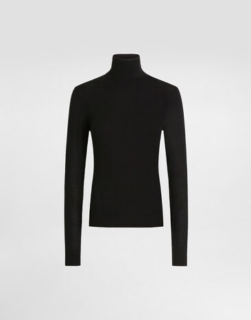 Dolce & Gabbana Cashmere turtleneck pullover Black FXW94TJBW24