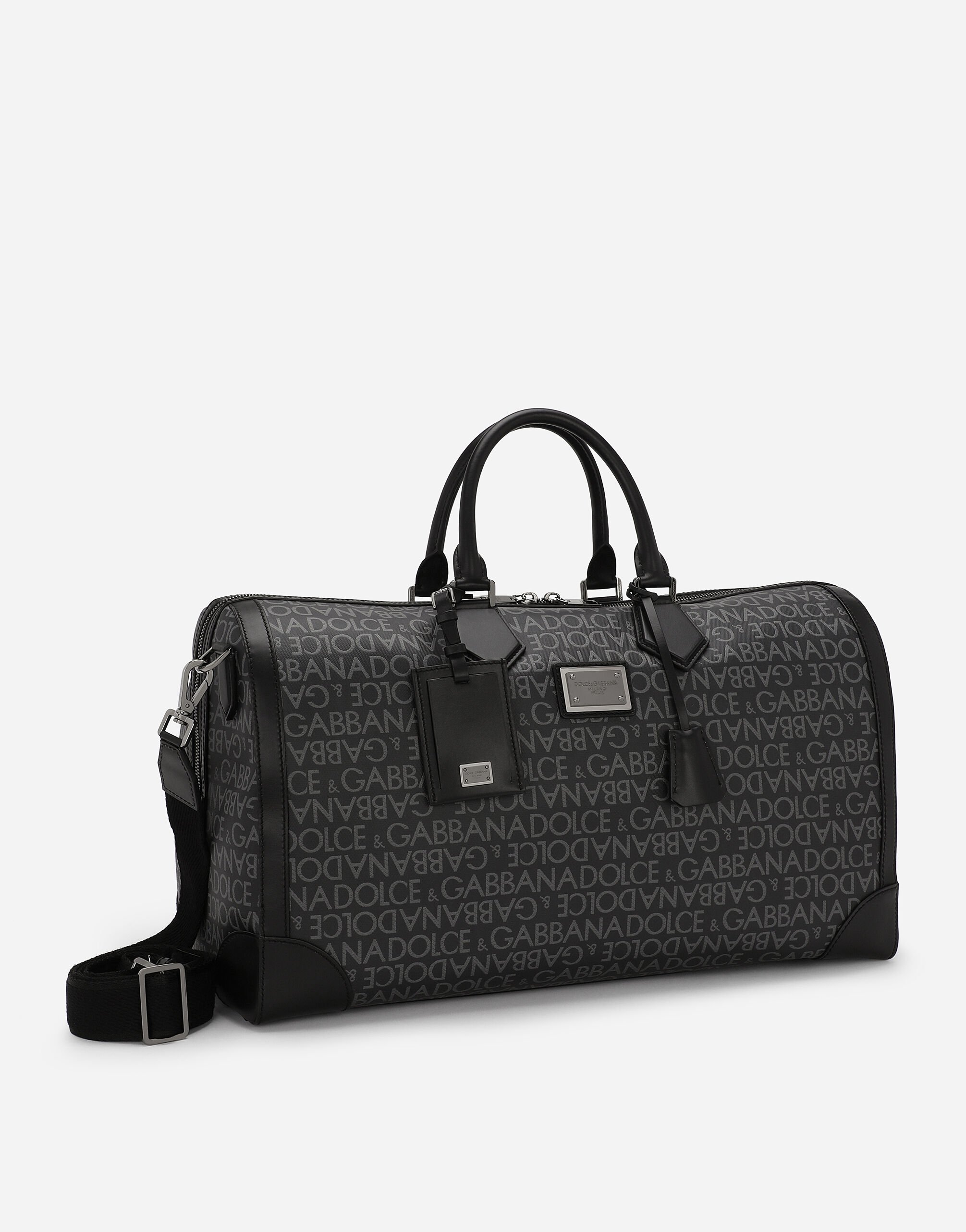 Printed jacquard holdall in Multicolor for Men Dolce Gabbana