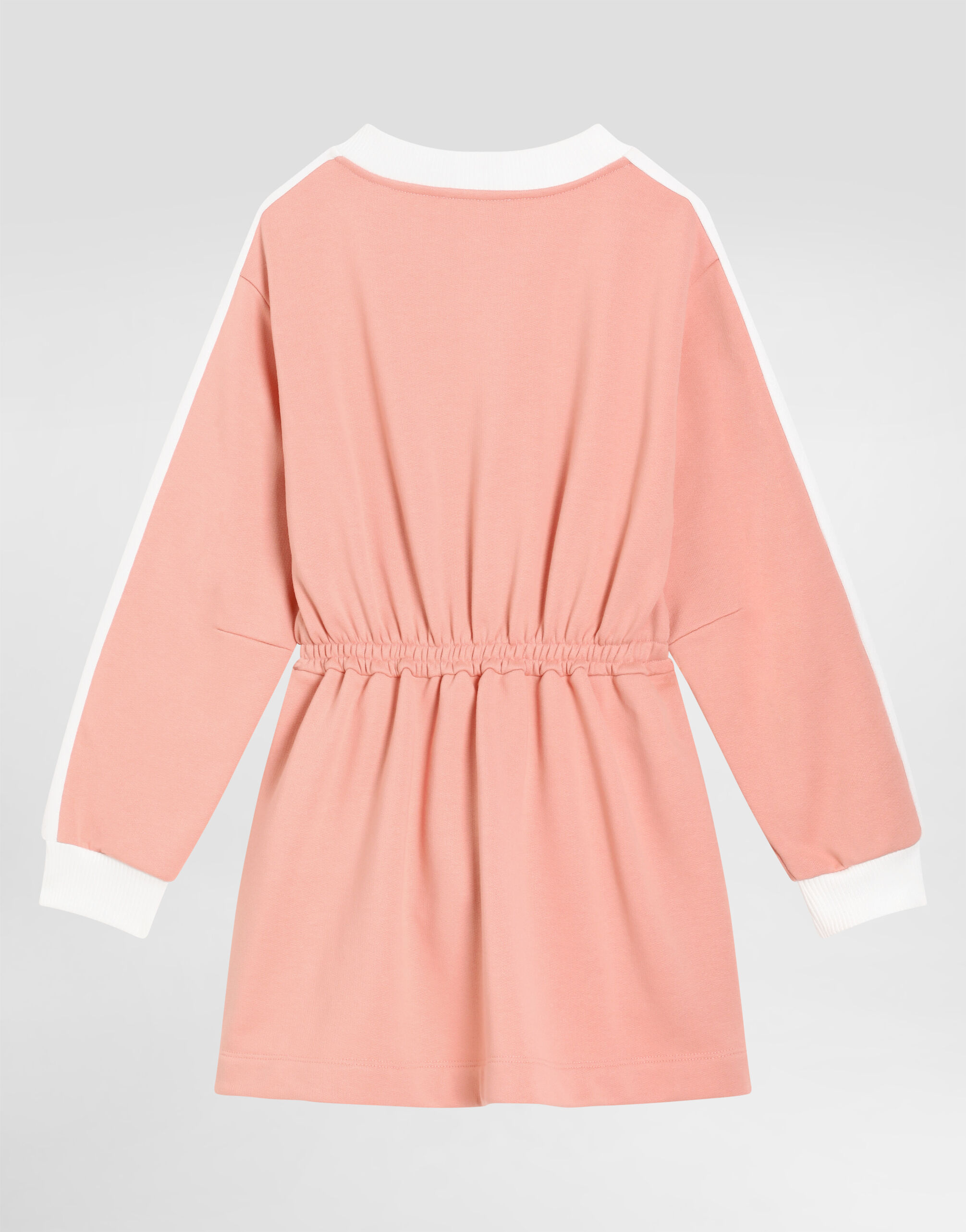 Fleece dress with print in Pink for Girls | Dolce&Gabbana®