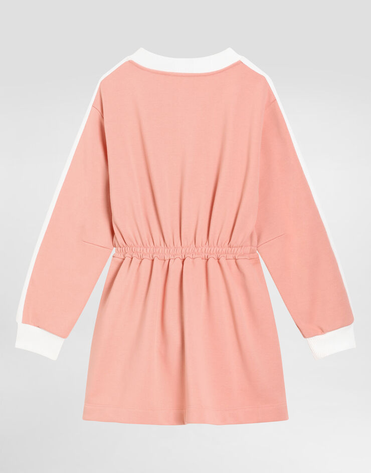 Dolce & Gabbana Fleece dress with print Pink L5JDBBG7PWH