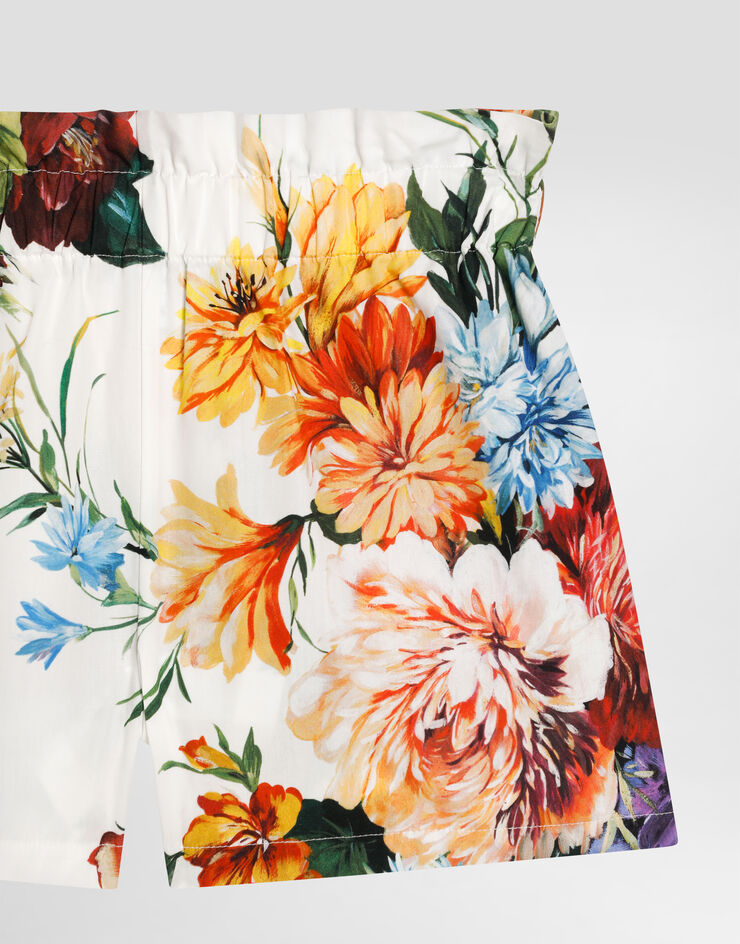 Dolce & Gabbana Flower-print poplin top and shorts set Print L51U10HS5TV