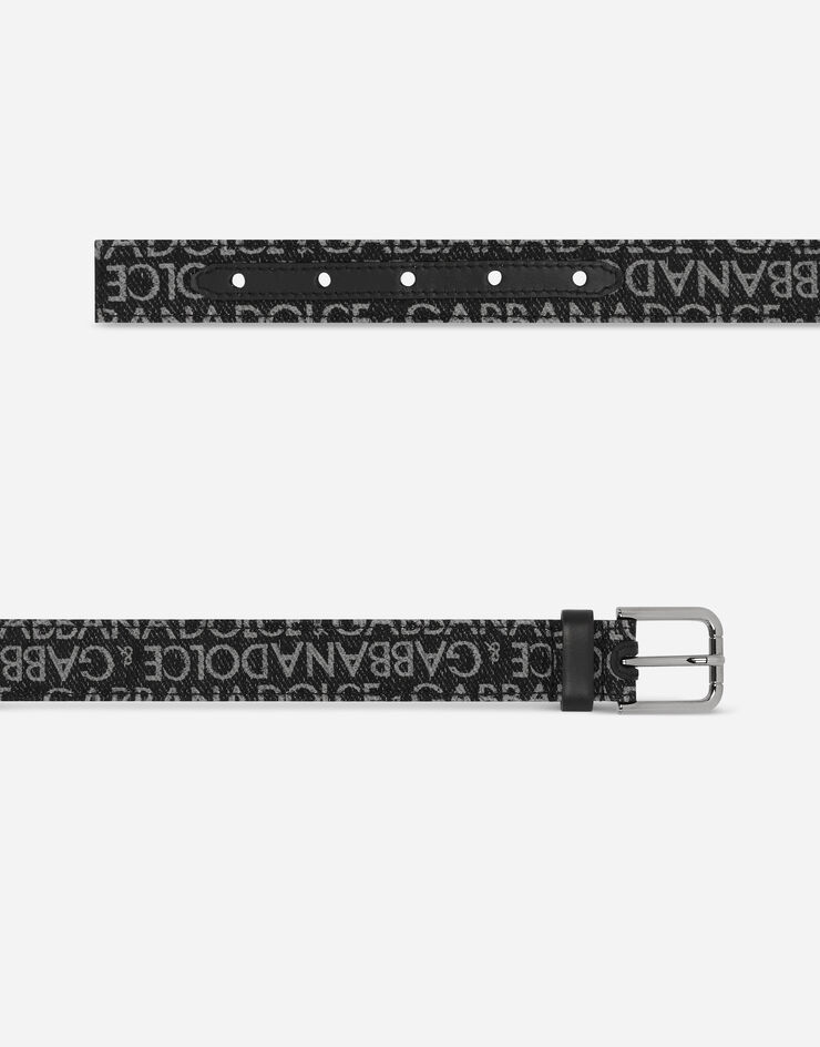 Dolce&Gabbana Printed nylon belt Black EC0055AN579