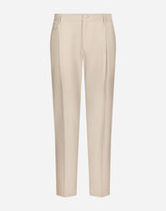 Dolce & Gabbana Linen pants with stretch waistband Print GVUZATHI7X6