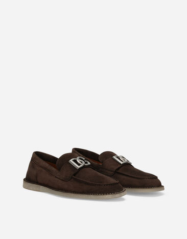 Dolce & Gabbana 스웨이드 로퍼 브라운 A50601AS707