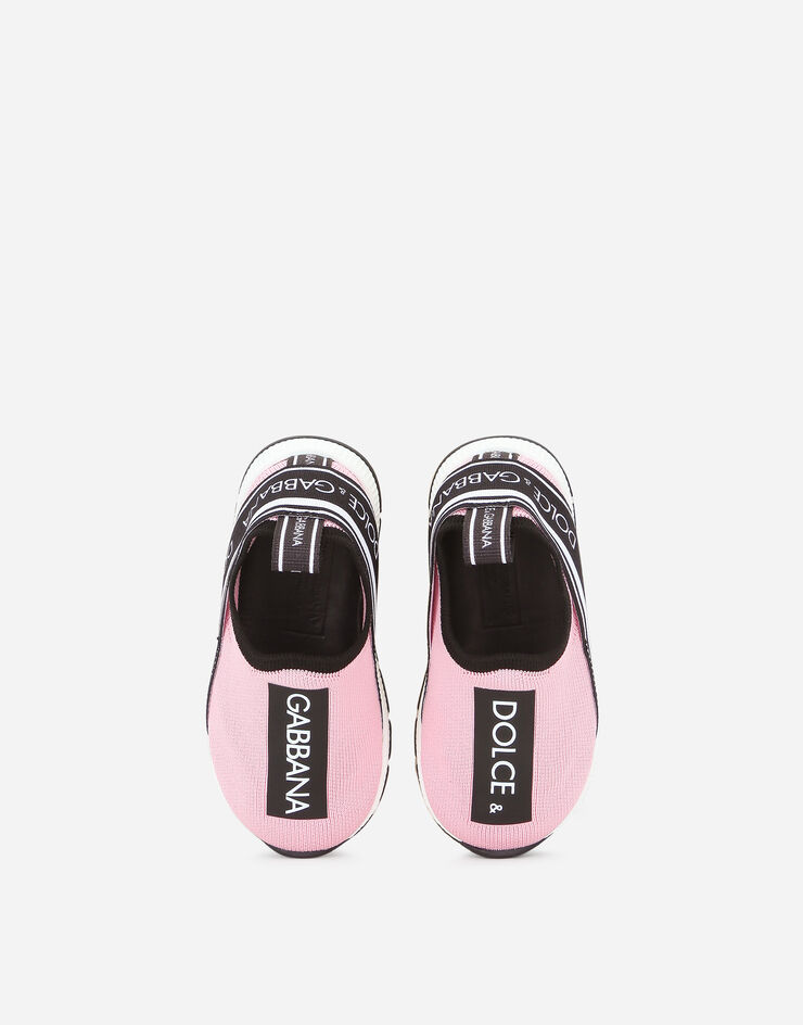 Dolce & Gabbana Sneakers slip on Sorrento logo tape Rosa DN0105AH677