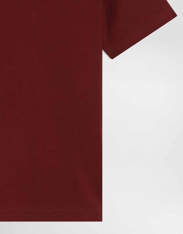 Dolce & Gabbana Jersey t-shirt with logo Dolce & Gabbana Jersey t-shirt with logo Bordeaux L4JTHUG7QK1