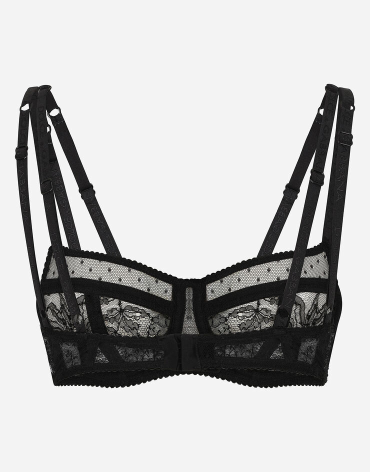 Dolce & Gabbana Lace balconette bra Black O1C61TONL28