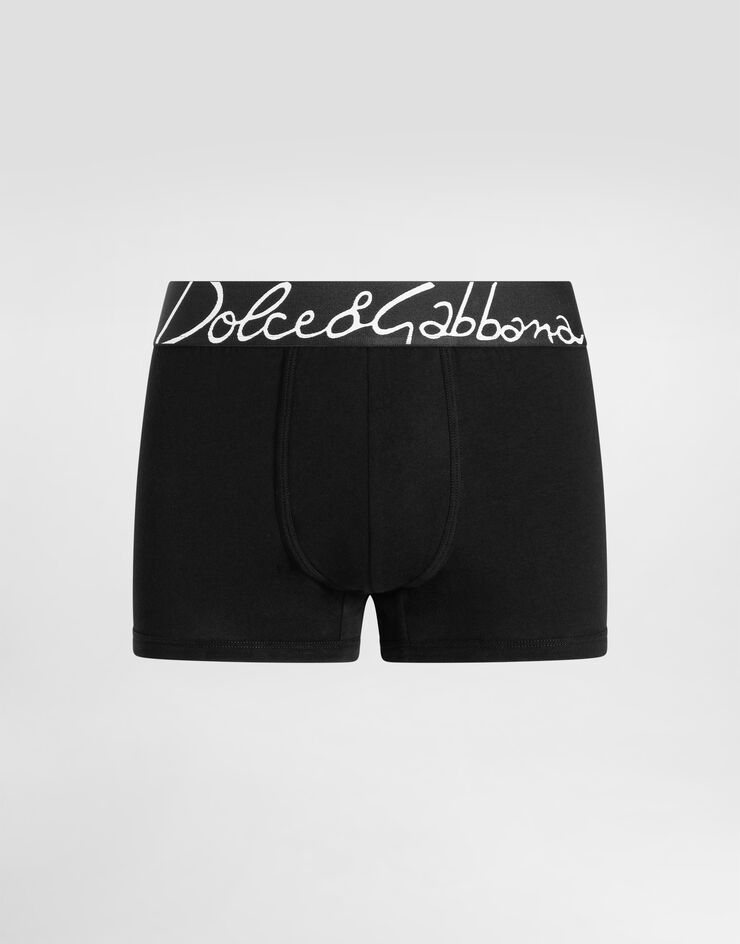 Dolce & Gabbana Stretch cotton regular-fit boxers Black M4F34JONP20