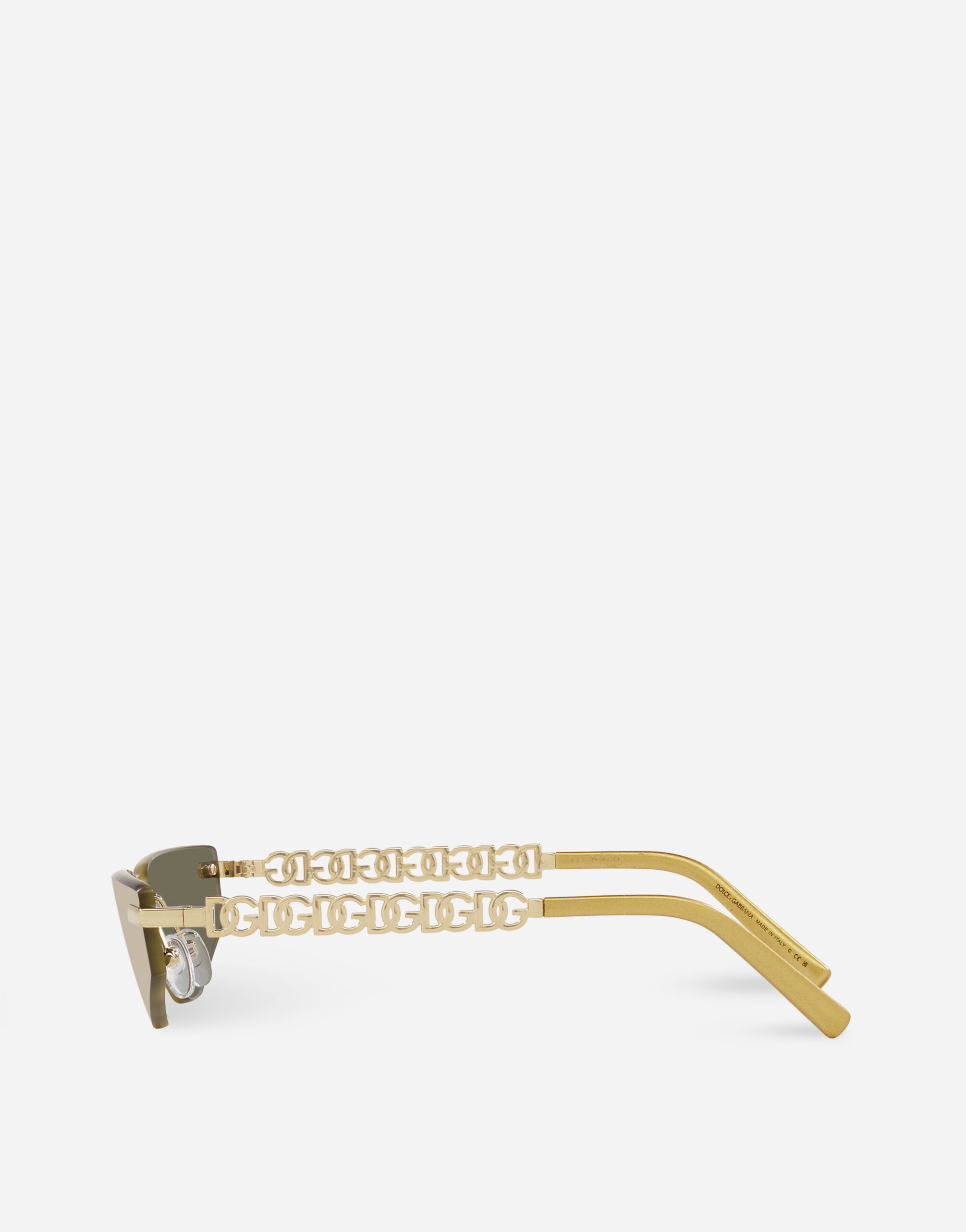 DG Essentials sunglasses in Gold for Women Dolce Gabbana