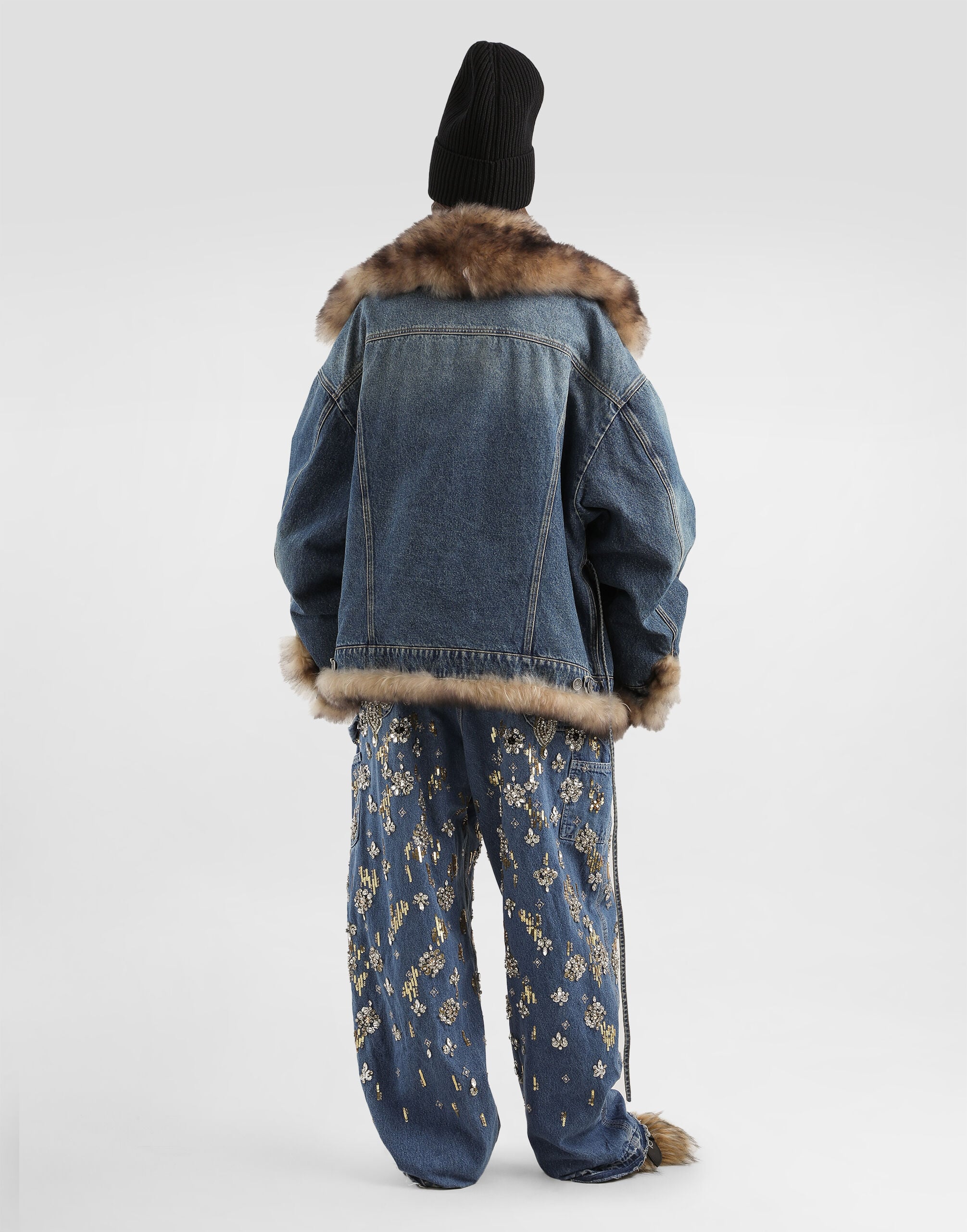 5-pocket embroidered denim jeans in Multicolor for Women