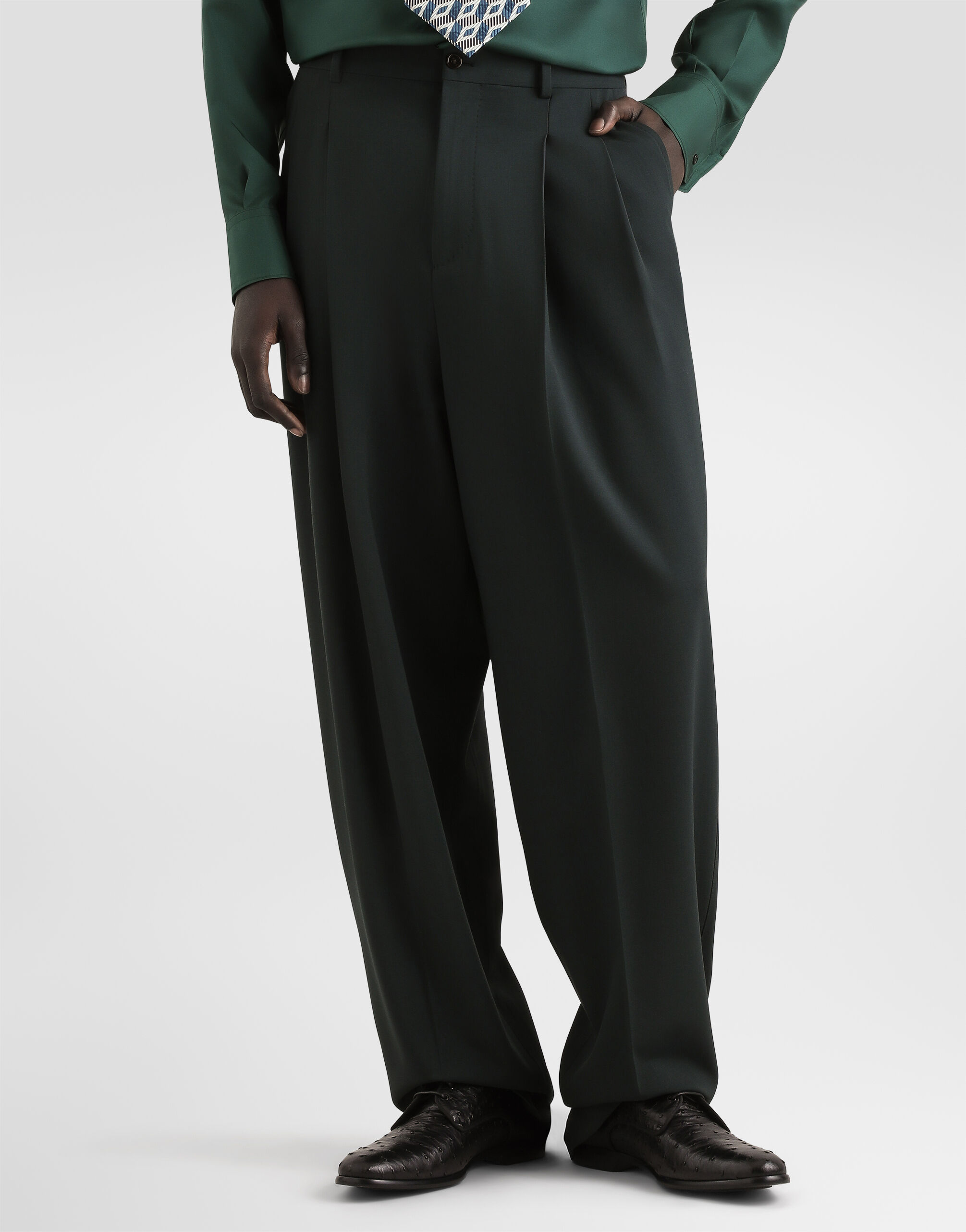 Micro-rib trousers - thumbnail 4