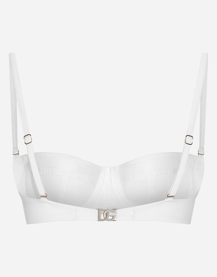 Dolce & Gabbana Balconette bikini top  WHITE O1A16JFUGA2