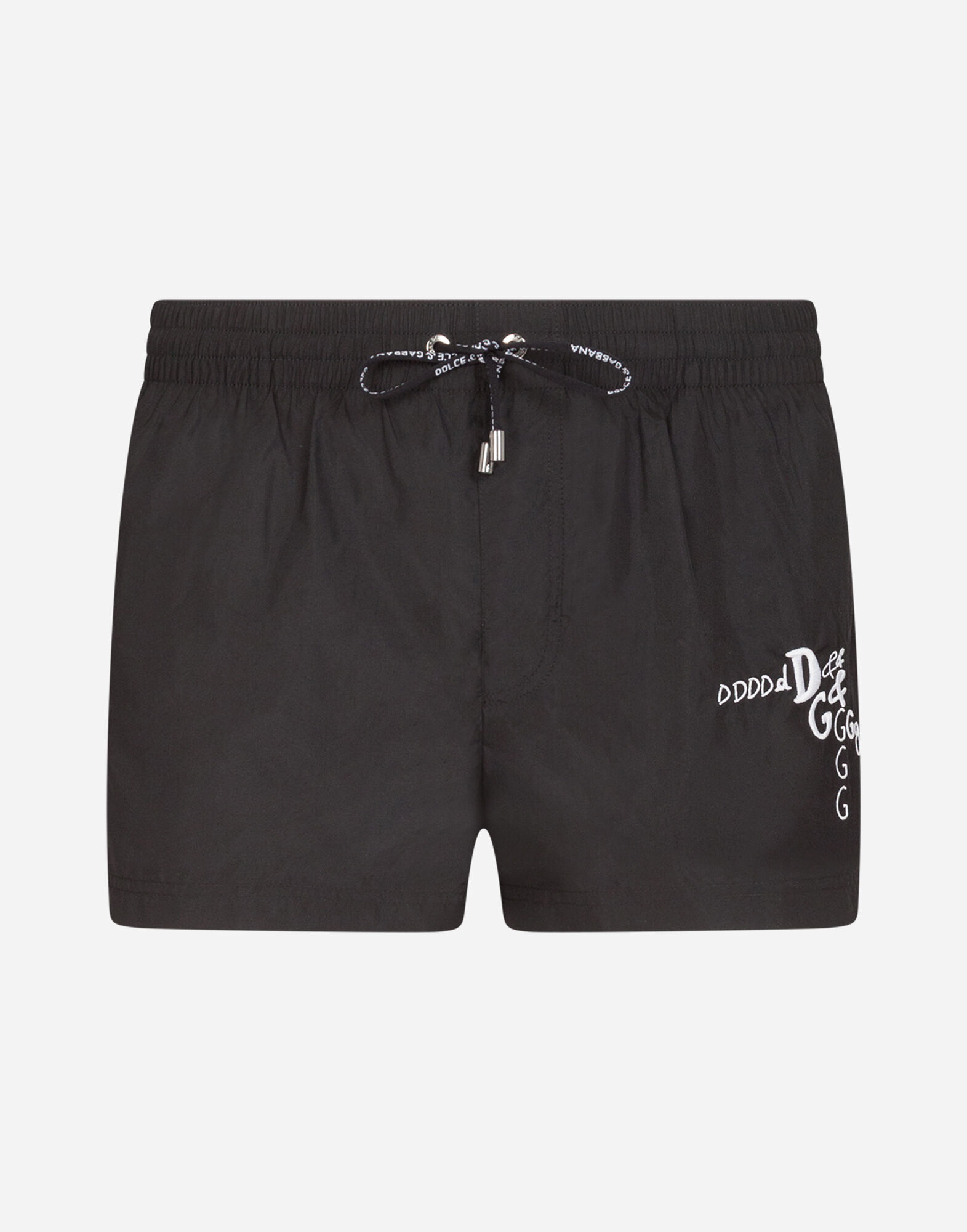 Short swim trunks with DG embroidery