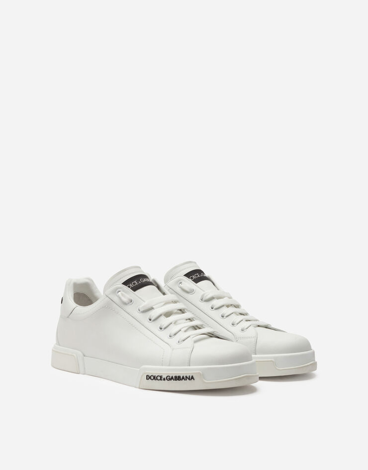 Dolce & Gabbana Zapatilla Portofino de napa de becerro Blanc CS2332AA335