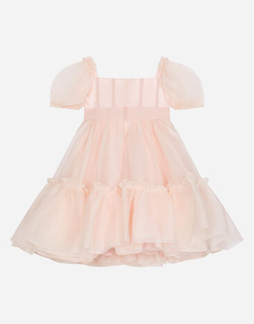 Dolce & Gabbana Silk organza dress Pink L53DR0G7K3L