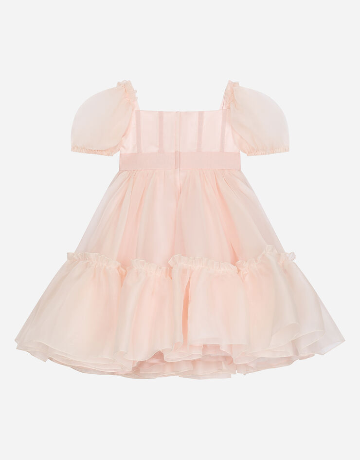 Dolce & Gabbana Vestido de organza de seda Rosa L53DR0G7K3L