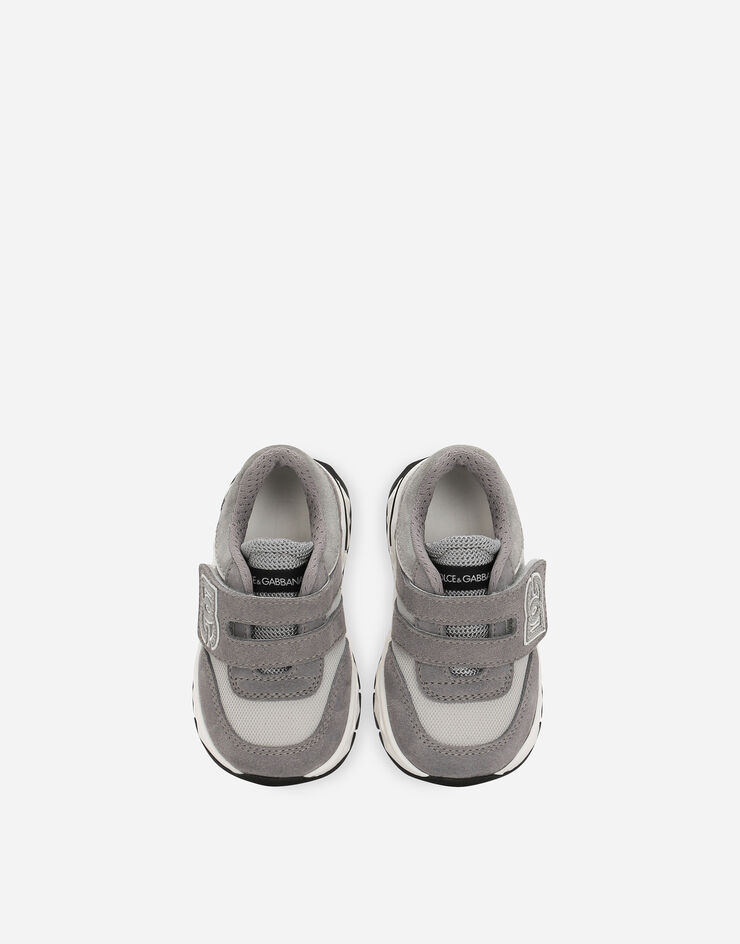 Dolce & Gabbana Zapatilla baja DG Running de malla y serraje Gris DN0199AA954