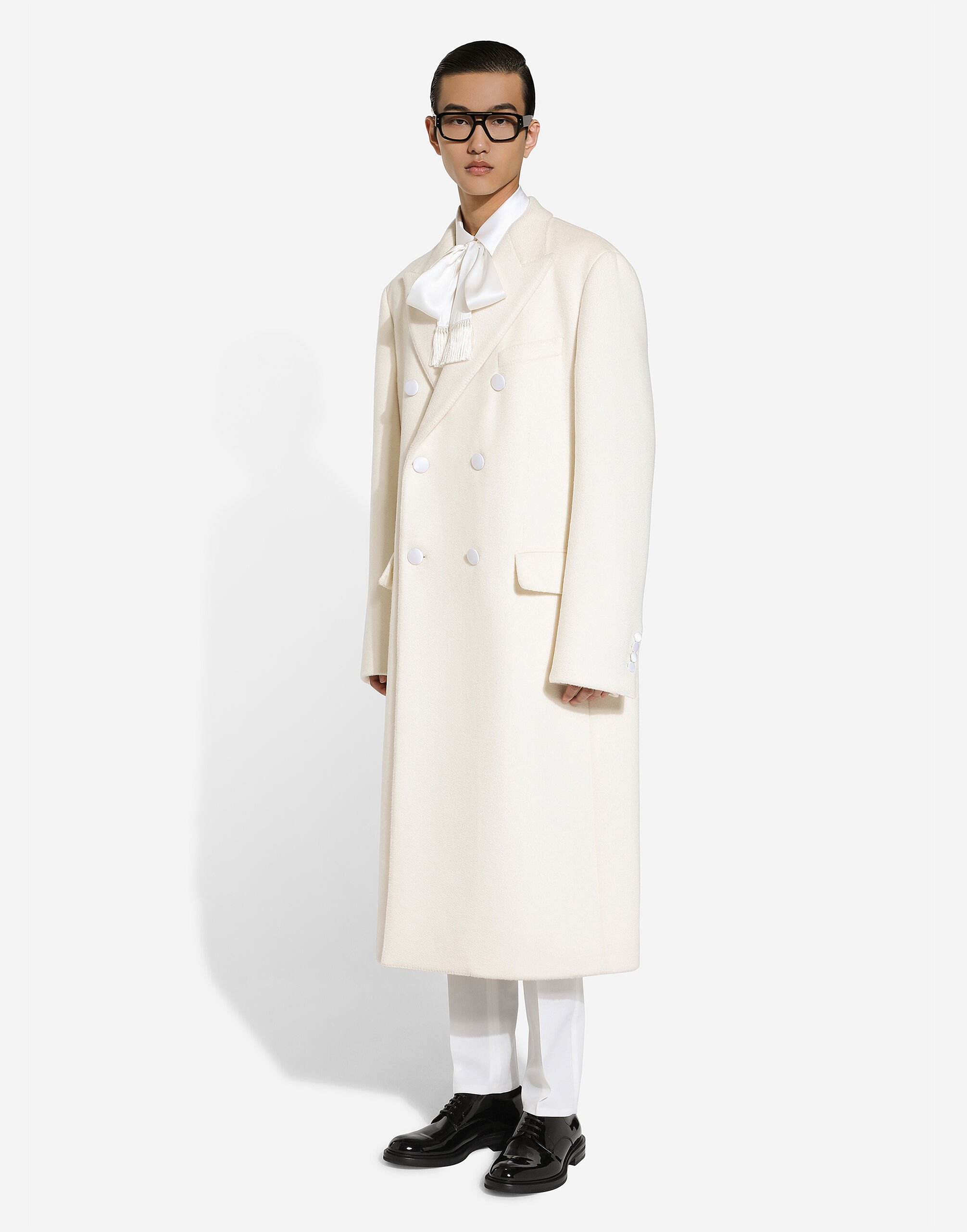 ホワイトのメンズ クラシック ウール パンツ | Dolce&Gabbana®