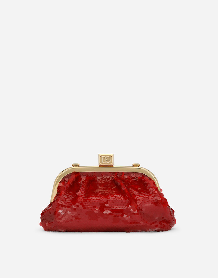 Dolce & Gabbana Sequined Maria clutch Red BB7368AH448