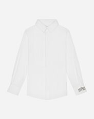 Dolce & Gabbana Cotton poplin tuxedo shirt Multicolor L4J840G7H2U