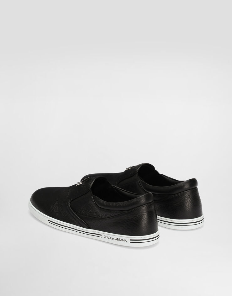 Dolce & Gabbana Sneaker Saint Tropez aus Hirschleder Schwarz CS2321A8034