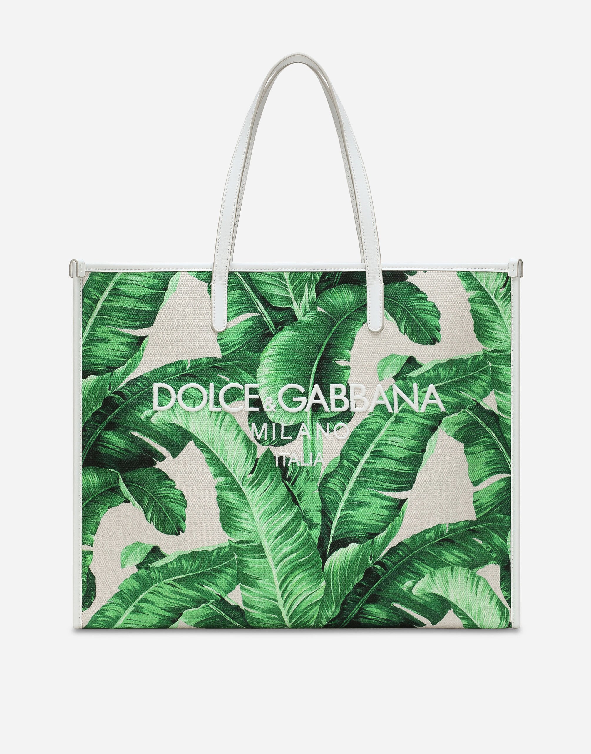Dolce & Gabbana Large printed canvas shopper Azure G5LI8TFU4LG