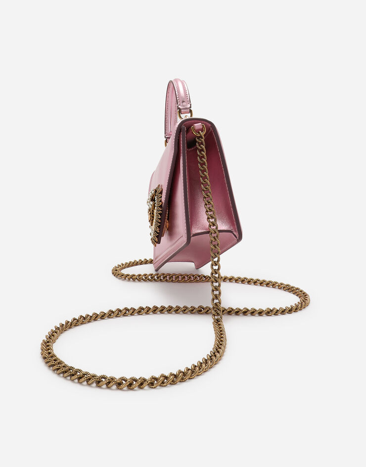 Dolce & Gabbana Маленькая сумка Devotion с короткой ручкой розовый BB6711A1016