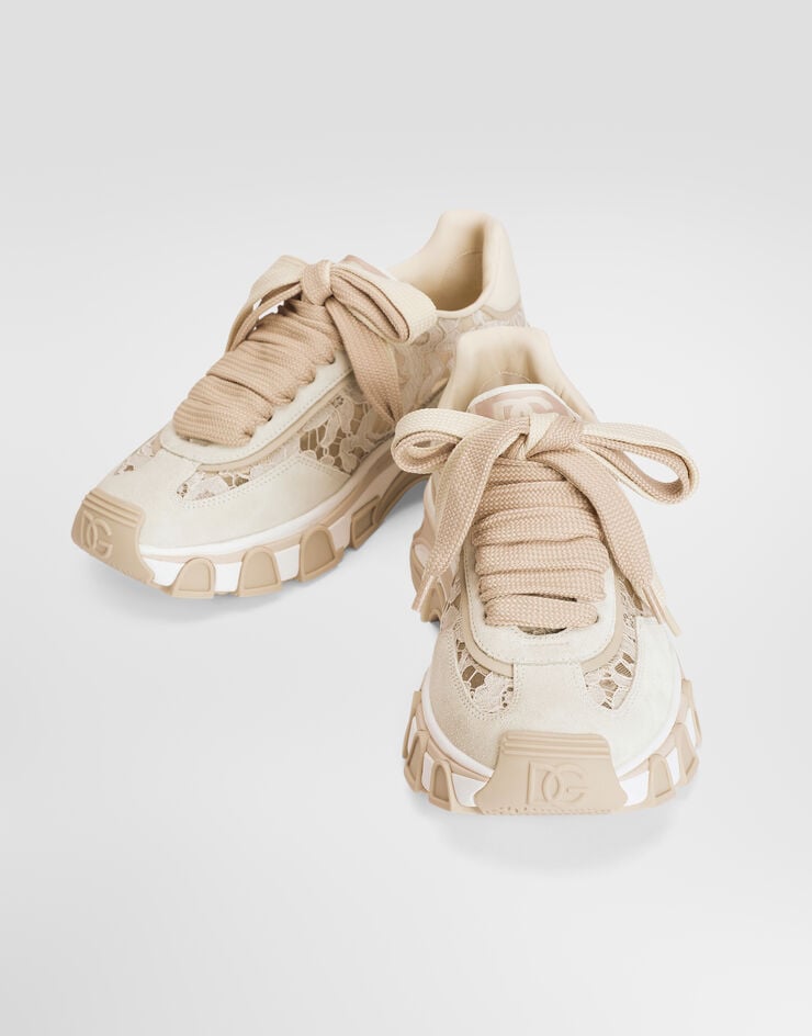 Dolce & Gabbana DG country road sneakers in lace Dolce & Gabbana DG country road sneakers in lace Cream CK2417AX627