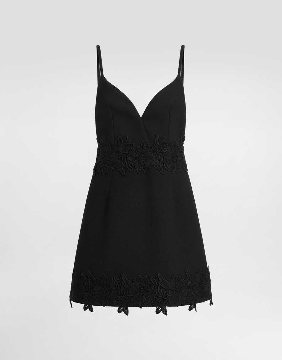 Stretch wool crêpe dress