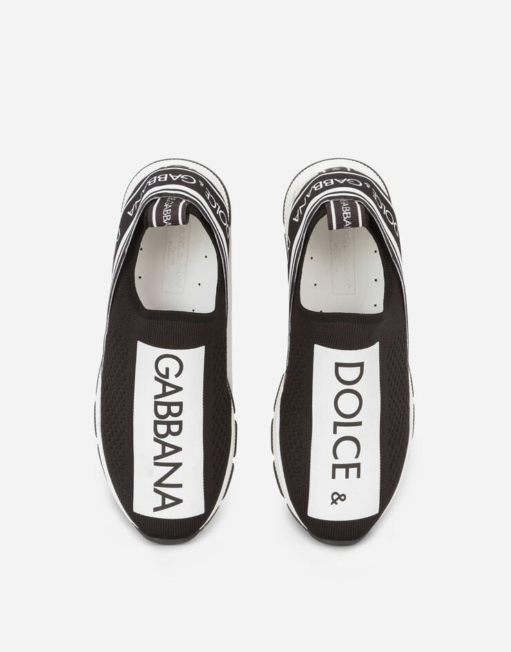 Dolce&Gabbana Slip-on-sneaker sorrento logo-tape SCHWARZ D10723AH677