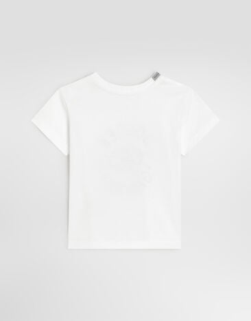 Dolce & Gabbana Jersey t-shirt with logo White L1JTEYG7Q0W