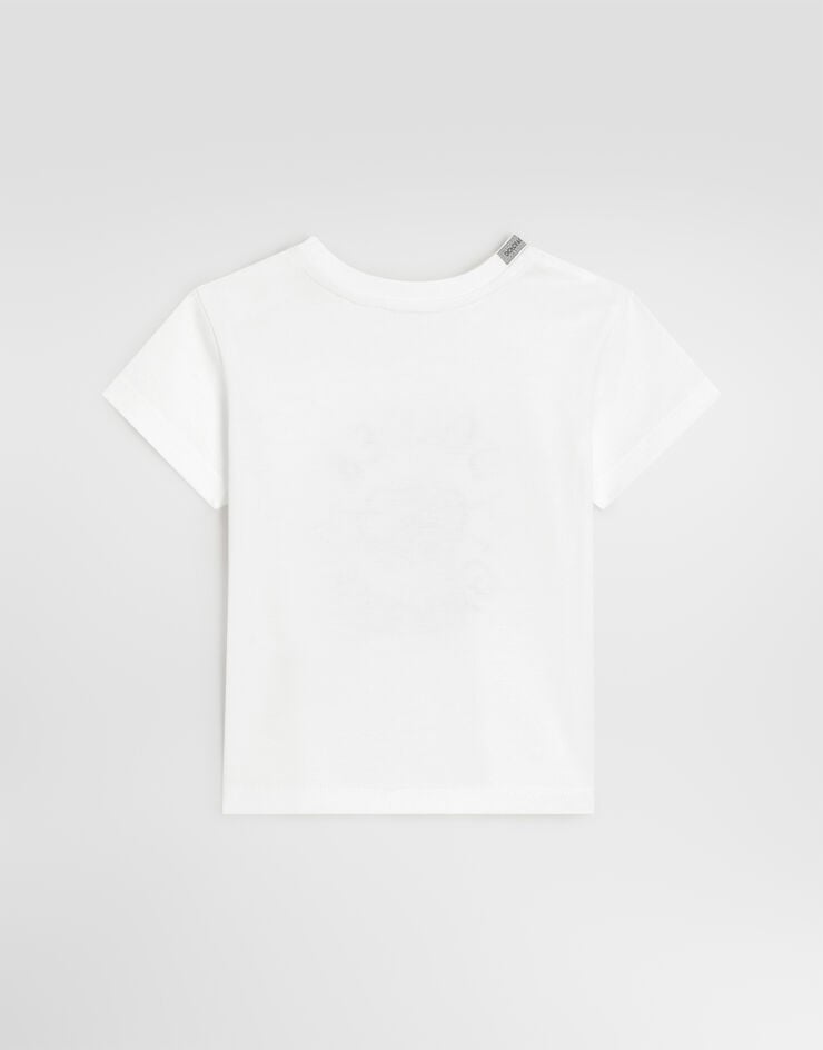 Dolce & Gabbana Jersey t-shirt with logo White L1JTEYG7Q0W