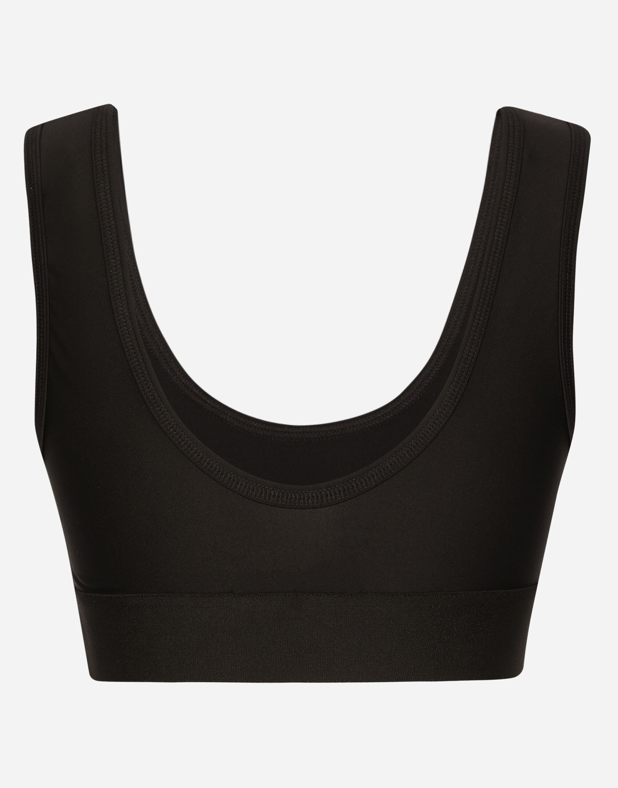 【関税＆送料込み】Dolce & Gabbana Stretch Jersey \"Cuissard Spandex jersey top in Black for Women | Dolce&Gabbana®