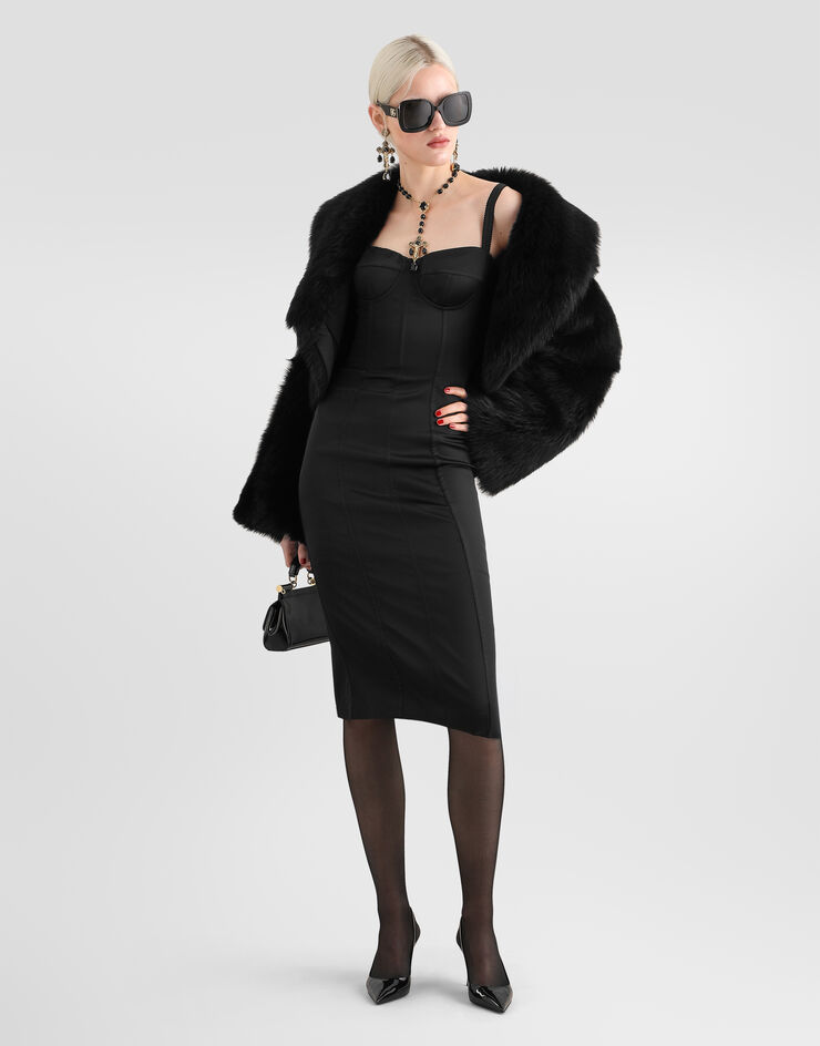 Dolce & Gabbana Satin dress Dolce & Gabbana Satin dress Black F60DGTFURHM
