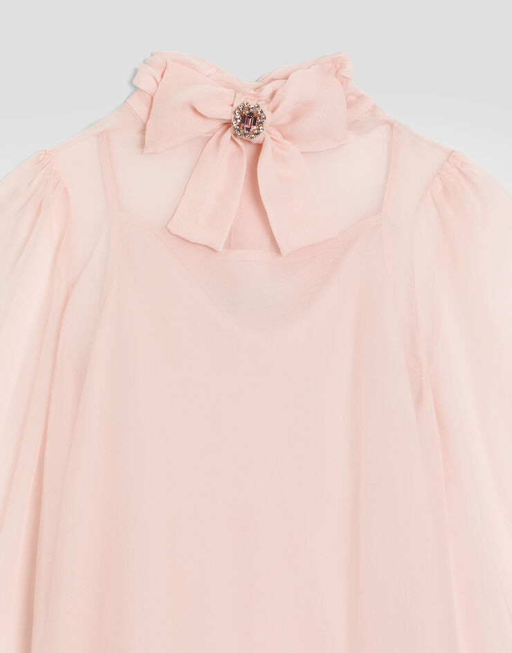 Dolce & Gabbana Chiffon shirt Dolce & Gabbana Chiffon shirt Pink L56S74FU1AT