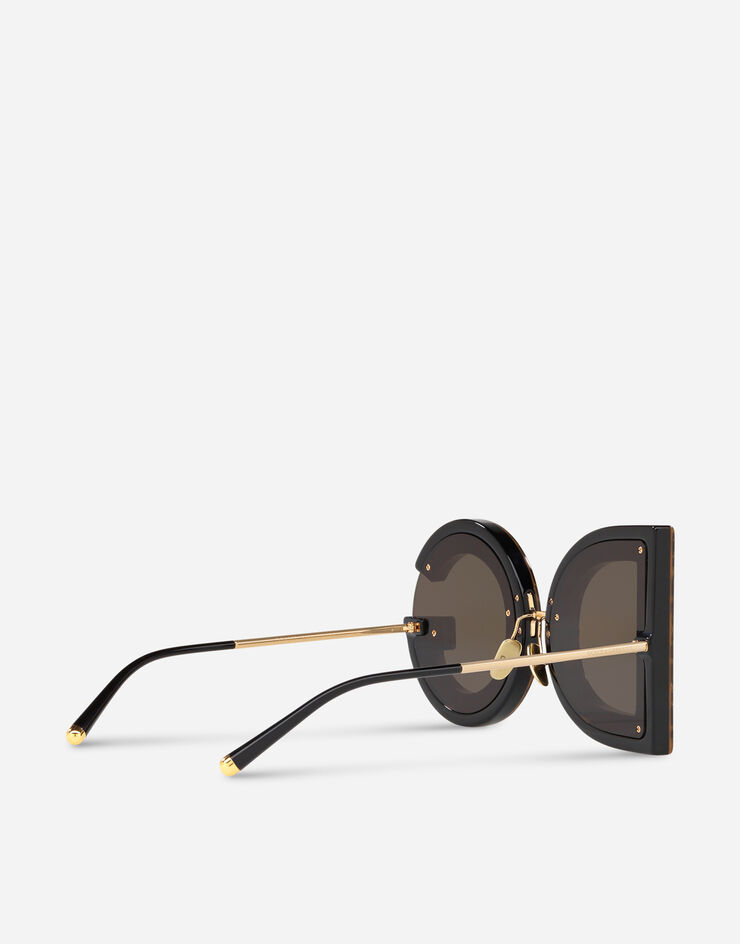Dolce & Gabbana DG Leo sunglasses Shiny Gold and Leo Gold Glitter Print VG4365VP87P