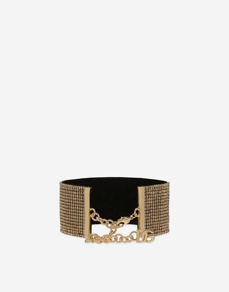 Dolce & Gabbana Crystal mesh choker Gold WNO4X2W1111