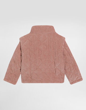 Dolce & Gabbana Quilted jacket with detachable sleeves Pink L52B06FTSA8