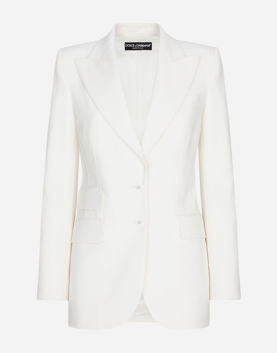 Two-way stretch wool jacket